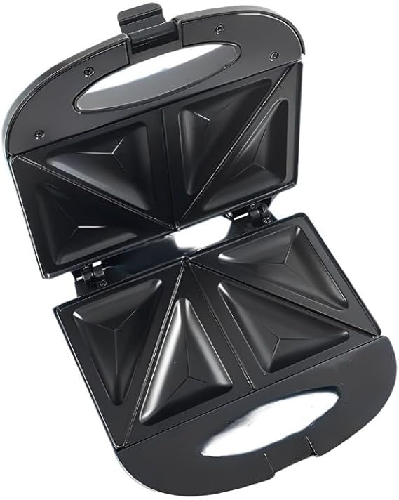 Trade Kite 2 Slice Sandwich Maker – Non-Stick, Stainless Steel, 750W – Compact Electric Toaster Press with Cool-Touch Handle, Lockable Lid & Indicator Lights