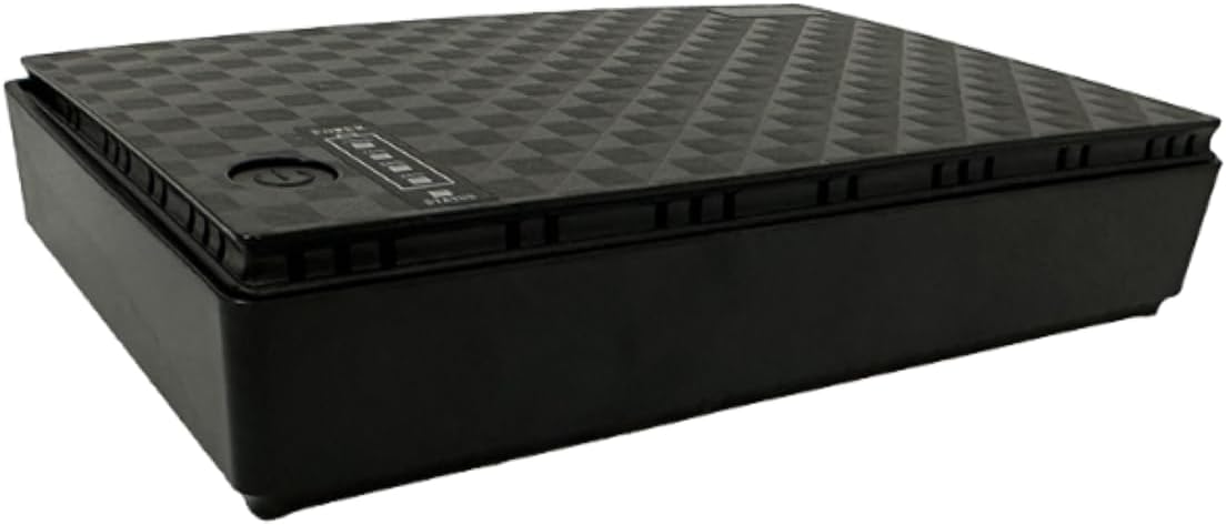 UPS Power Supply, 10400mAh Lithium Battery Backup, 18W, Compatible with Wi-Fi Router and CCTV, Black