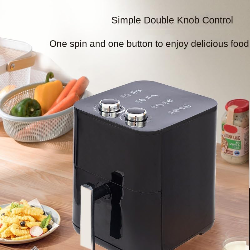 DIGIMARK Air Fryer DGM-A3638 5.5L Large Capacity Digital Air Fryer 1500W Fast Cooking Oil-Free Fryer for Healthy Meals, Roasting, Baking & Grilling – Black