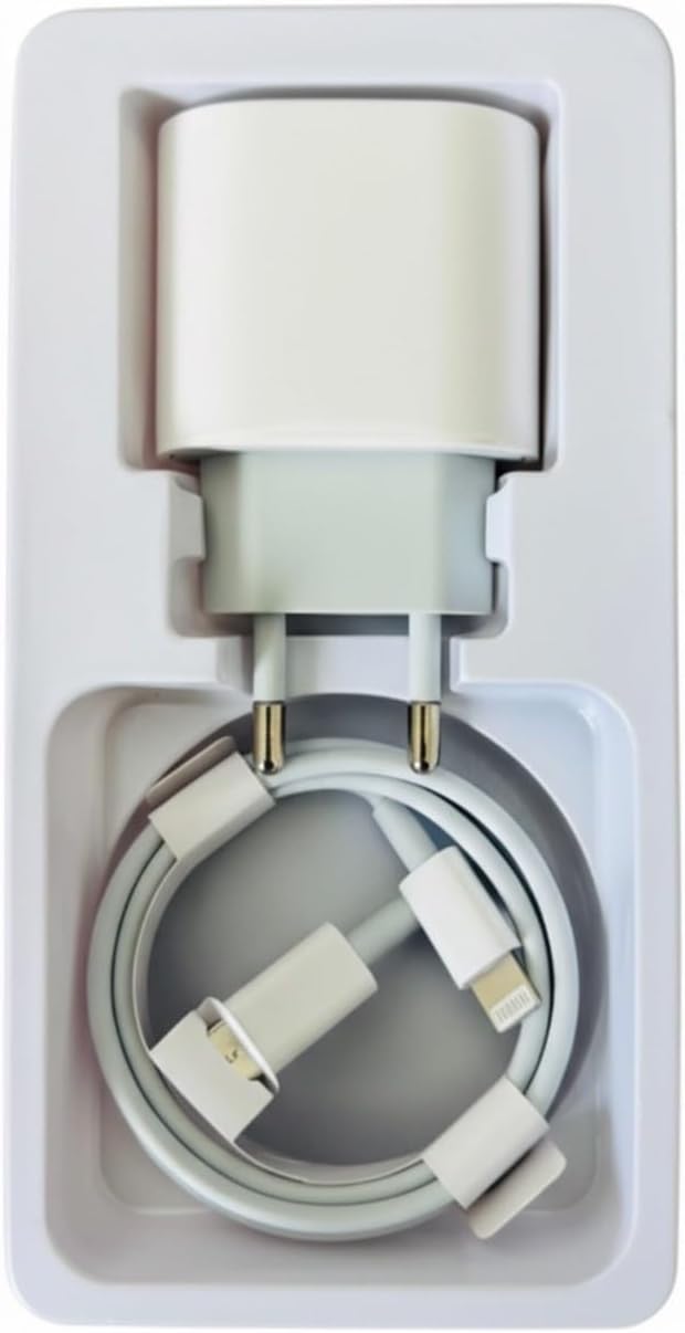 25W USB-C Fast Charging Adapter and Lightning Cable Compatible With Iphones