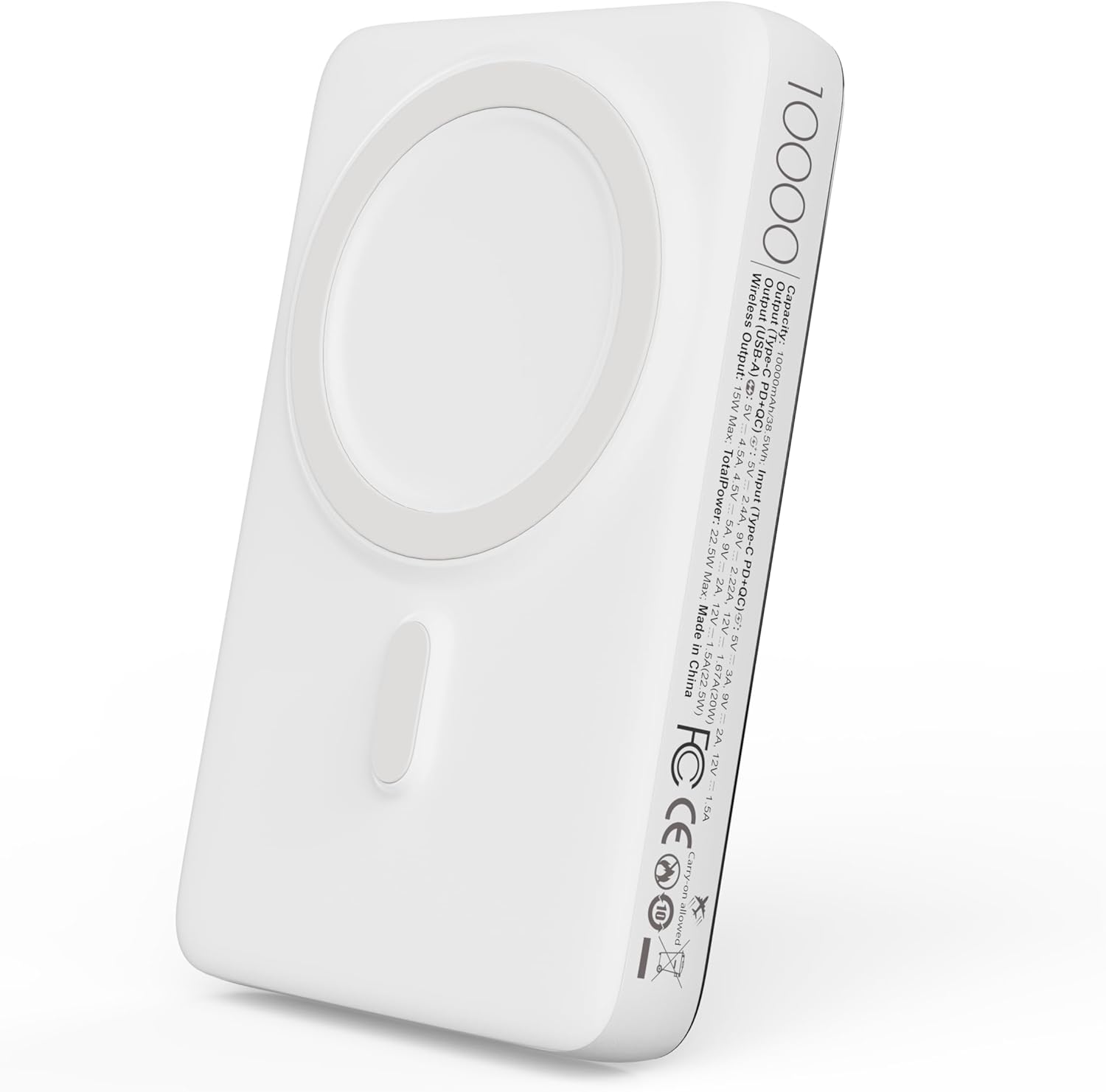 10000mAh Magnetic power bank, fast charging wireless portable charger for iPhone, Wireless Power Bank compatible with Magsafe battery pack for iPhone 17/17 Pro/17 Pro Max/16/15/14/13/12 series