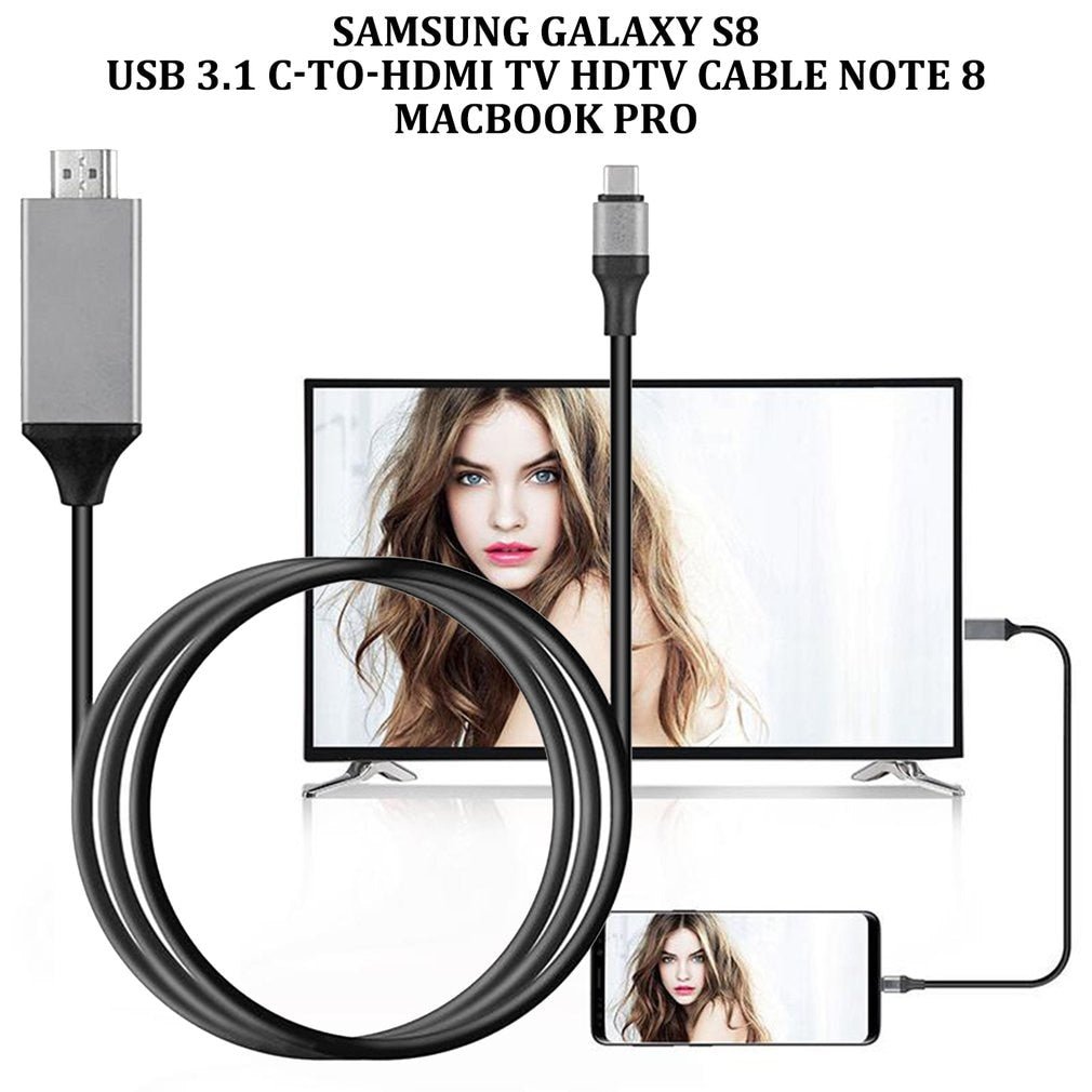 Type-C to HDMI HDTV 4K For Samsung Galaxy Note 8 9 S10+ Plus Type C To HDMI Cable Adapter